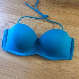 Blue UpBra bikini top 34DD